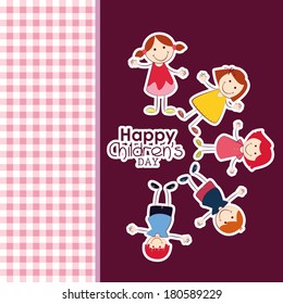 abstract children's day text on a special background