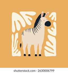 Abstract Childrens Room. Modern trendy Kids minimal style. Hand drawn design for wallpaper, wall decor, print, postcard, cover, template, banner. 