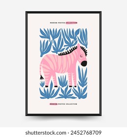 Abstract Childrens Room posters template. Modern trendy Kids minimal style. Hand drawn design for wallpaper, wall decor, print, postcard, cover, template, banner. 