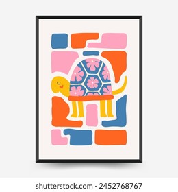 Abstract Childrens Room posters template. Modern trendy Kids minimal style. Hand drawn design for wallpaper, wall decor, print, postcard, cover, template, banner. 