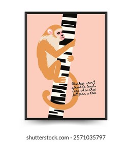 Abstract Childrens Room posters template with animals. Modern trendy Kids minimal style. Hand drawn design for wallpaper, wall decor, print, postcard, cover, template, banner. 