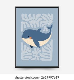 Modelo de pôsteres do Salão Infantil. Moderna moda Crianças estilo mínimo. Desenho desenhado à mão para papel de parede, decoração de parede, impressão, cartão postal, capa, modelo, banner. 