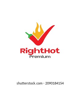 abstract chili hot fire  logo symbol icon vector graphic design illustration idea creative