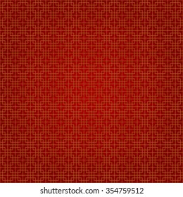 abstract chinese background vector design in red and gold square