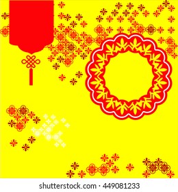 Abstract chinese background vector design