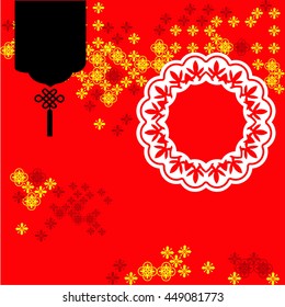 Abstract chinese background vector design