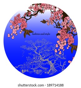 abstract Chinese landscape