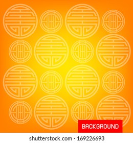 abstract chinese new year background vector design