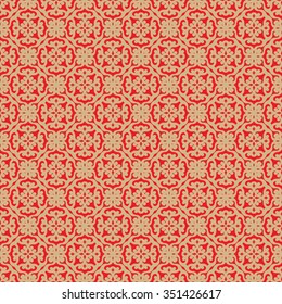 Abstract Chinese new year background / Modern Chinese new year pattern vector design / Seamless pattern with Chinese pattern
