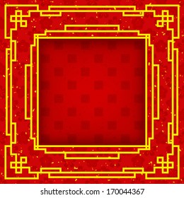 Abstract Chinese new year vector design / Modern chinese new year pattern vector design 