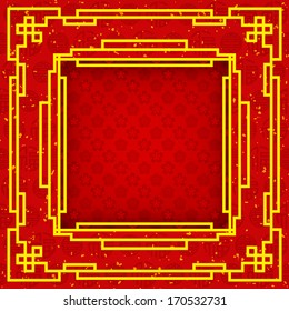 Abstract Chinese new year vector design / Modern chinese new year pattern vector design 