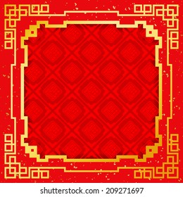 Abstract Chinese new year vector design / Modern chinese new year pattern vector design 