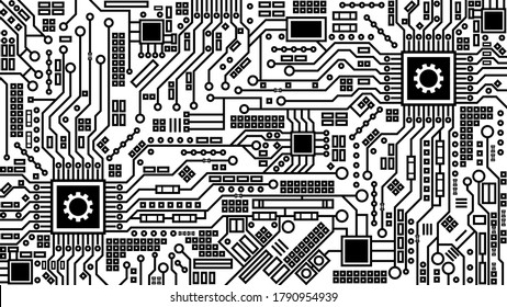 Abstract Chip electricals lines background technology