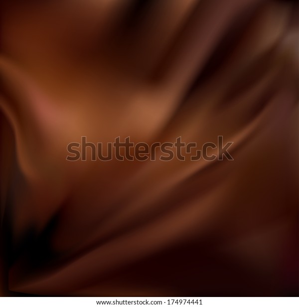 抽象的なチョコレート背景 茶色のドレーパリー絹 ベクターイラスト のベクター画像素材 ロイヤリティフリー