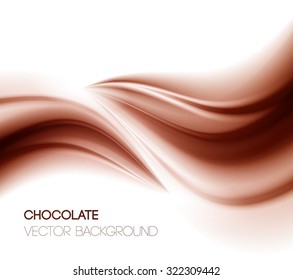 Abstract chocolate background, brown abstract satin. Vector illustration