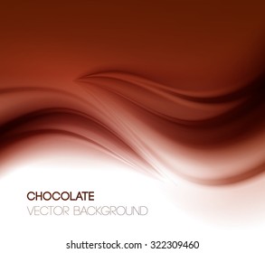Abstract chocolate background, brown abstract satin. Vector illustration