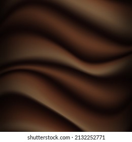 Abstract chocolate background. Illustration chocolate backdrop wavy. Vector illustration