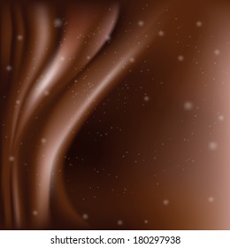 abstract chocolate background with stars