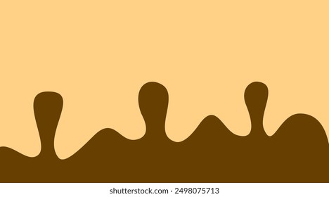 fondo de chocolate abstracto. fondo de onda de chocolate. fondo de líquido de chocolate. fondo de líquido de chocolate. 