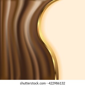 Abstract chocolate background.Vector illustration.