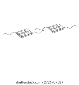 Abstract chocolate bar vector illustration
