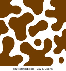 Abstract chocolate blob isolated in white background