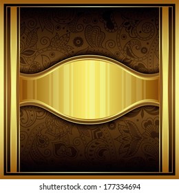 Abstract Chocolate Label