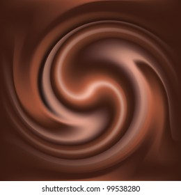 Abstract Chocolate Swirl Background