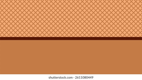 abstract chocolate vector background, wafer background texture, sweet concept for your design background