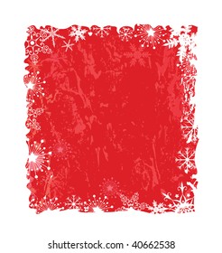 Abstract Chrismas background with snowlakes and textures