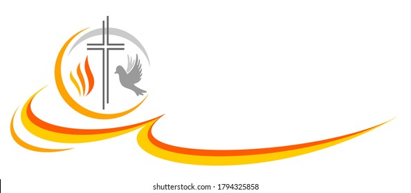 Abstract christian religion logo in vector quality.