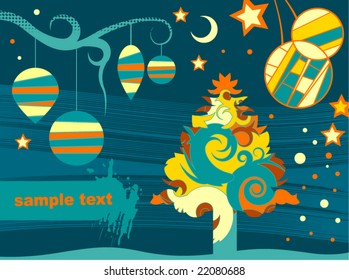 Abstract Christmas background
