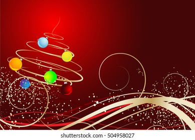 Abstract Christmas background