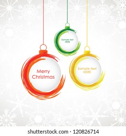 Abstract christmas background, christmas balls