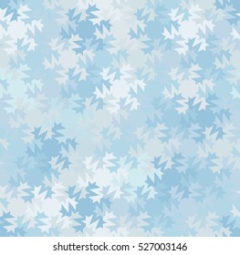 Abstract christmas background. Blue and gray mosaic from snowflakes. Seamless pattern.
