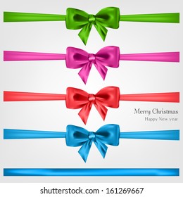 Abstract christmas background with bow