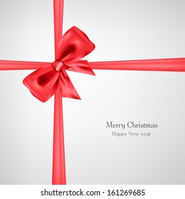 Abstract christmas background with bow