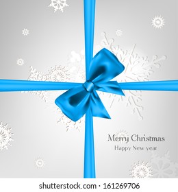 Abstract christmas background with bow