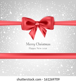 Abstract christmas background with bow