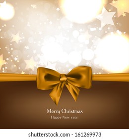 Abstract Christmas background with bow