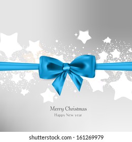 Abstract Christmas background with bow
