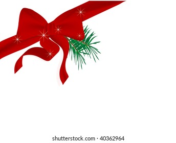 Abstract christmas background with bow