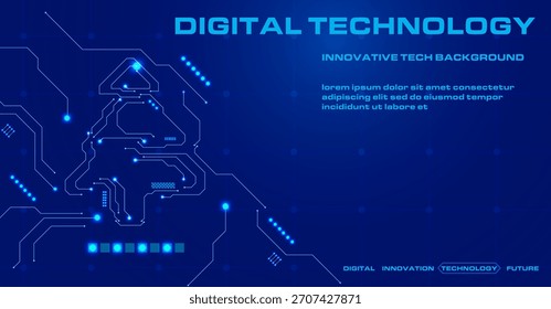 Natal abstrato Fundo em rede de circuitos conceito eletrônico de tecnologia digital. Ilustração vetorial