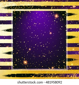 Abstract Christmas background. Abstract colorful background with gold dust.