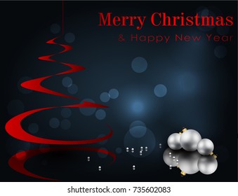 Abstract Christmas background for design 
