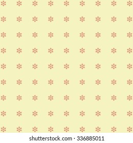 Abstract Christmas background with elegant red snowflakes