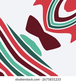 Fondo de Navidades Abstractas con audaces Colores festivos y Formas para proyectos de diseño de Festiva
