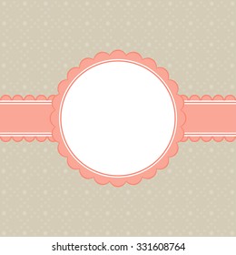 abstract Christmas background and frame with snowflakes