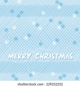 Abstract Christmas background greeting with snowflakes