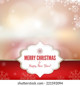 Abstract christmas background image. Vector, illustration.